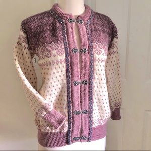 Dale of Norway Wool Cardigan Sweater XS/38